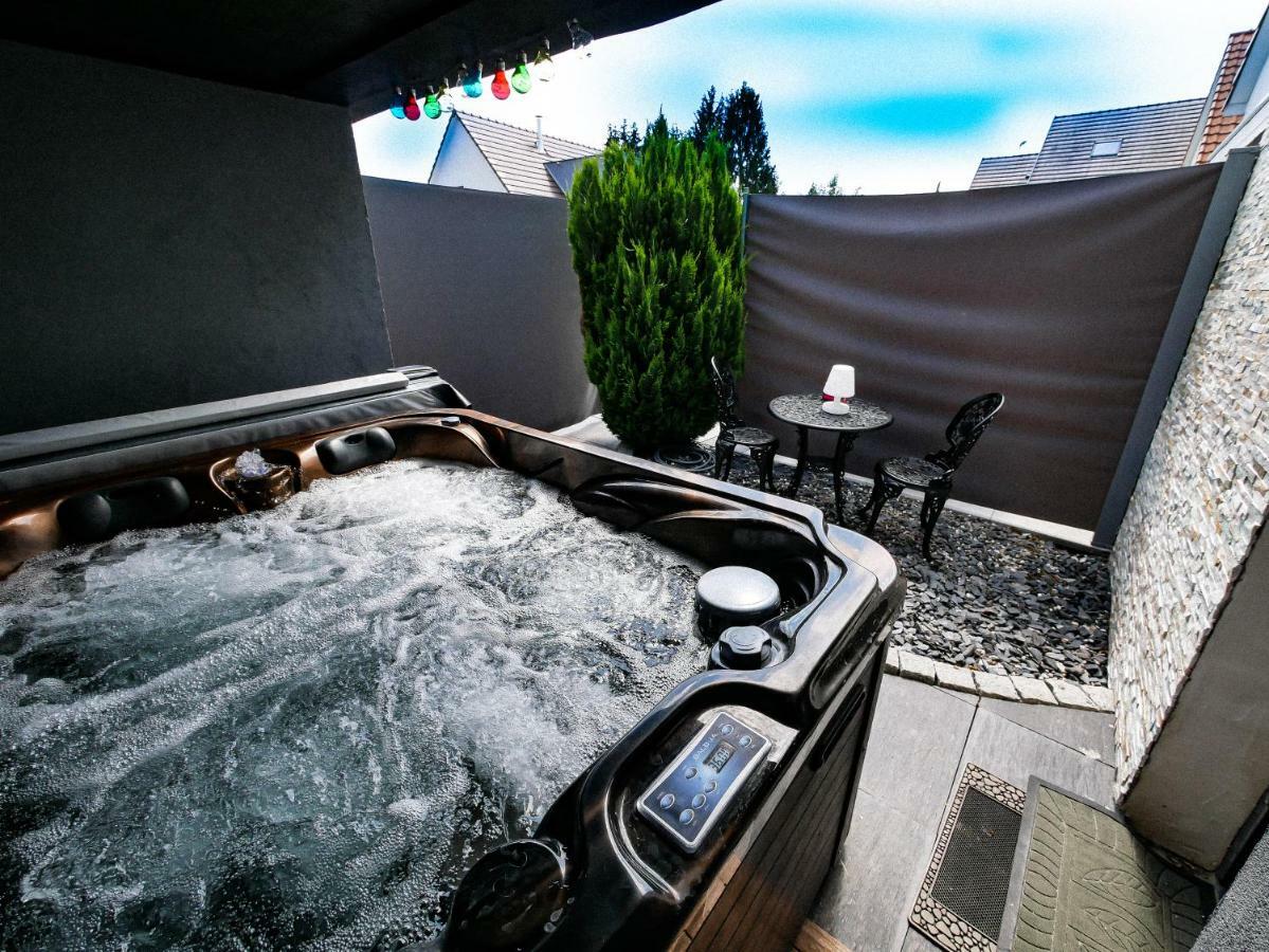 Gites Spa Strasbourg - Studio Romantique, Jacuzzi, Sauna, Terrasse Privee Furdenheim Eksteriør billede